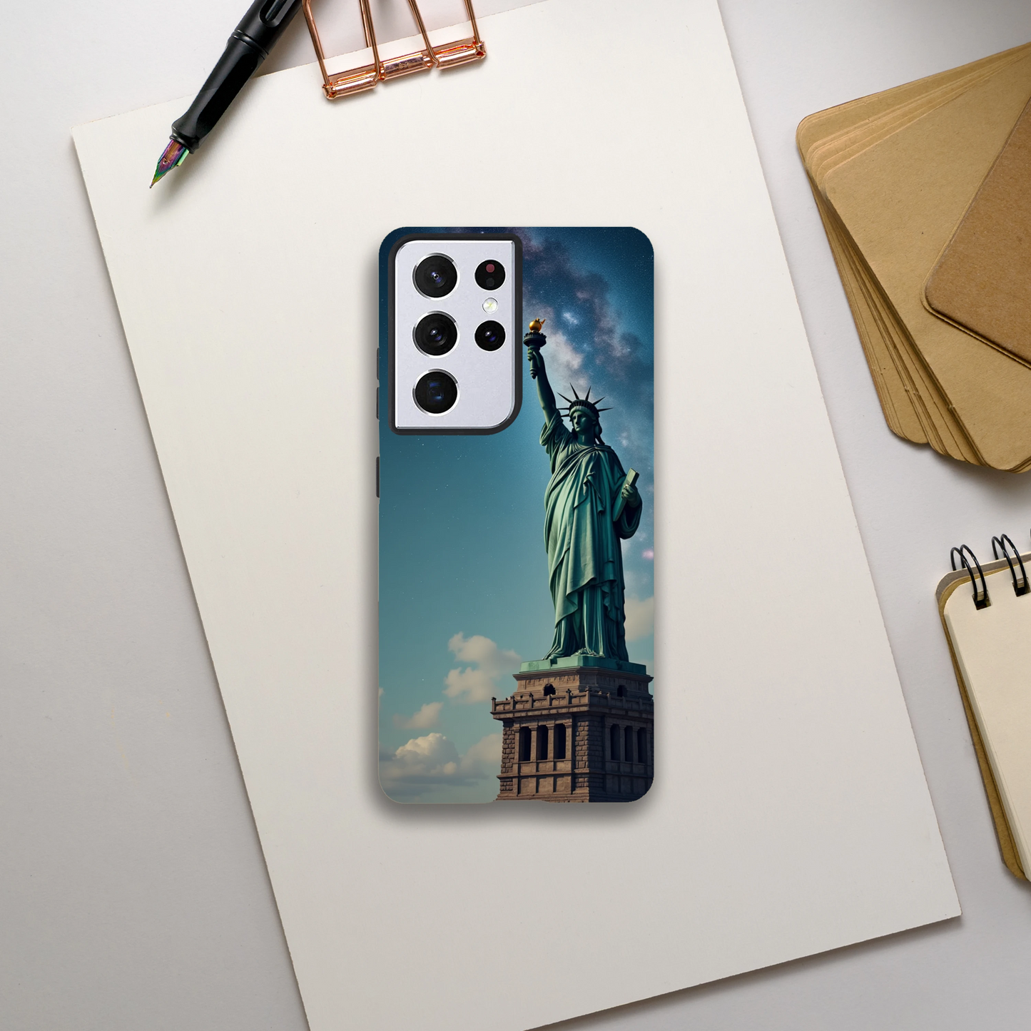 Luz Eterna sobre la Tierra - Funda Dura Versión Samsung