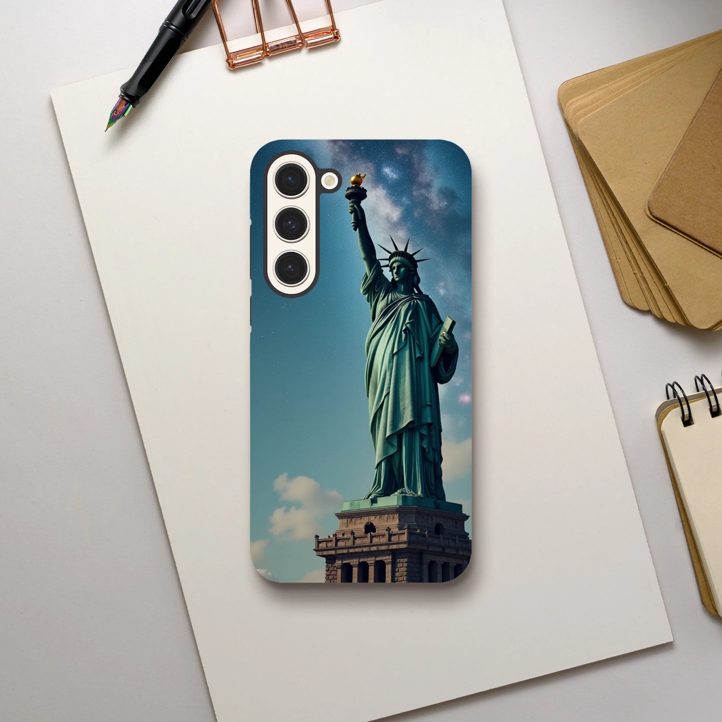Luz Eterna sobre la Tierra - Funda Dura Versión Samsung
