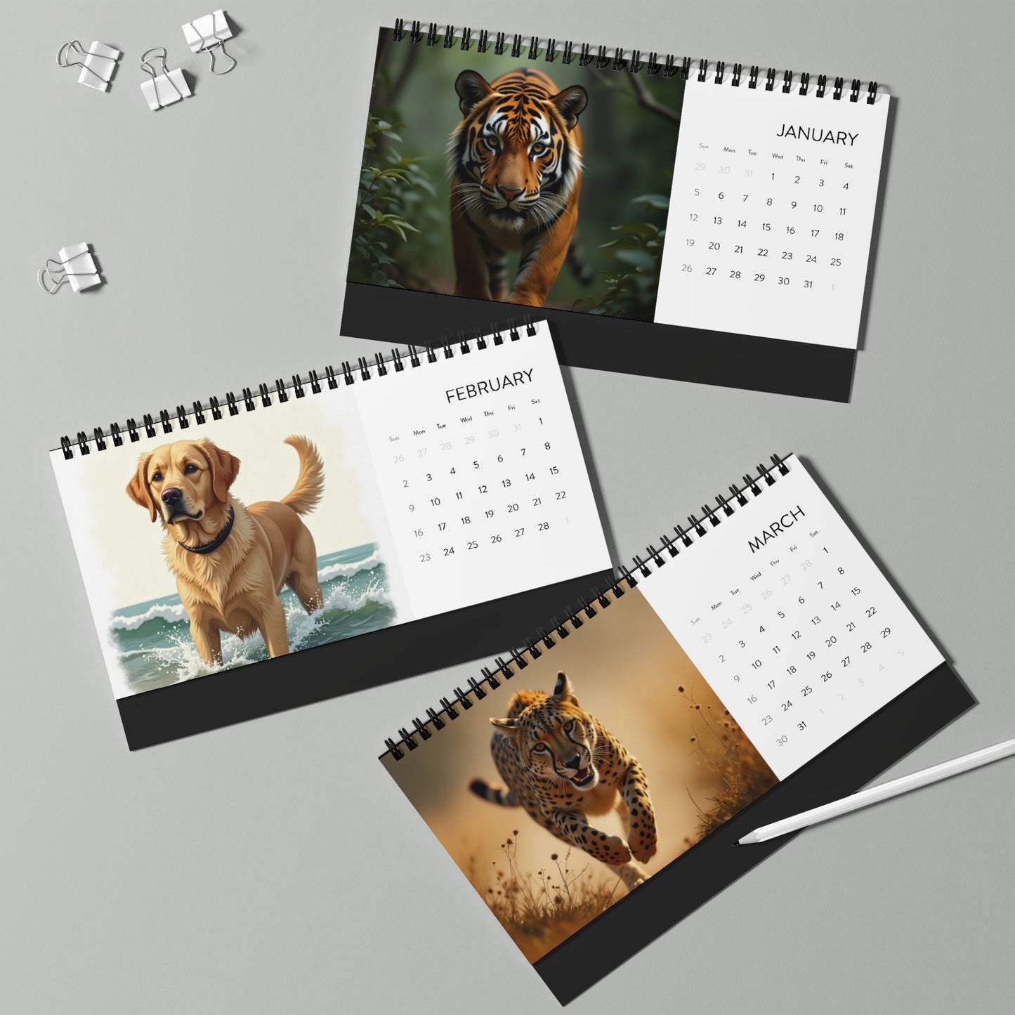 Guardians of the Earth - 2025 Desk Calendar 