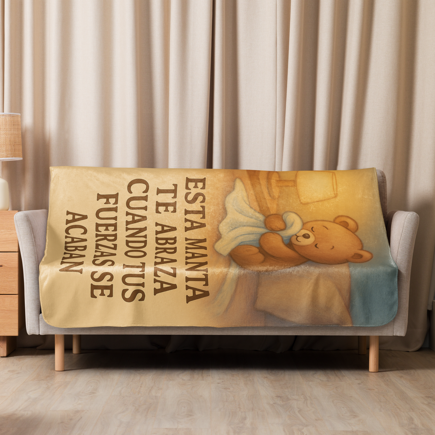 This Blanket Hugs You When Your Strength Fails - Premium Fleece Blanket for the True Cold