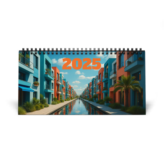 Trazos del Mundo - Calendario de Mesa 2025