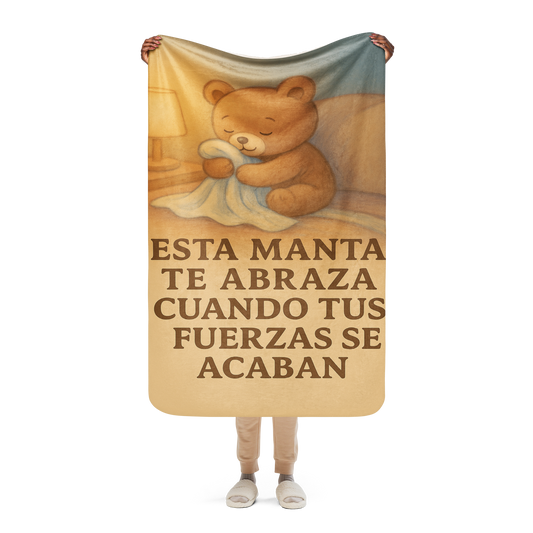 This Blanket Hugs You When Your Strength Fails - Premium Fleece Blanket for the True Cold