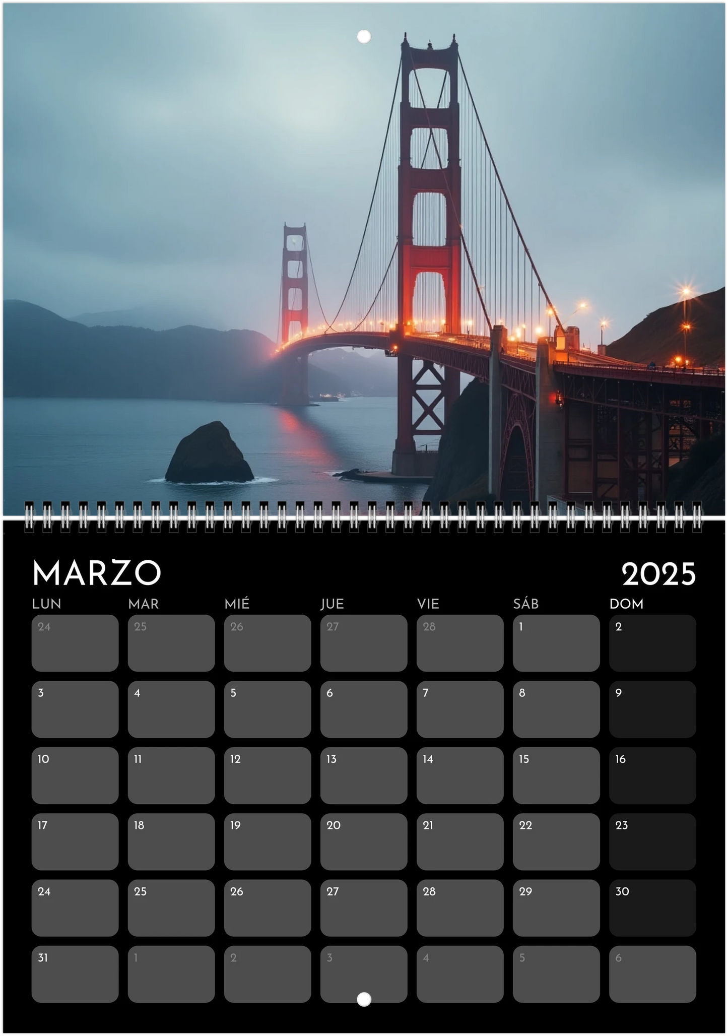 Trazos del Mundo - Calendario de Pared 2025