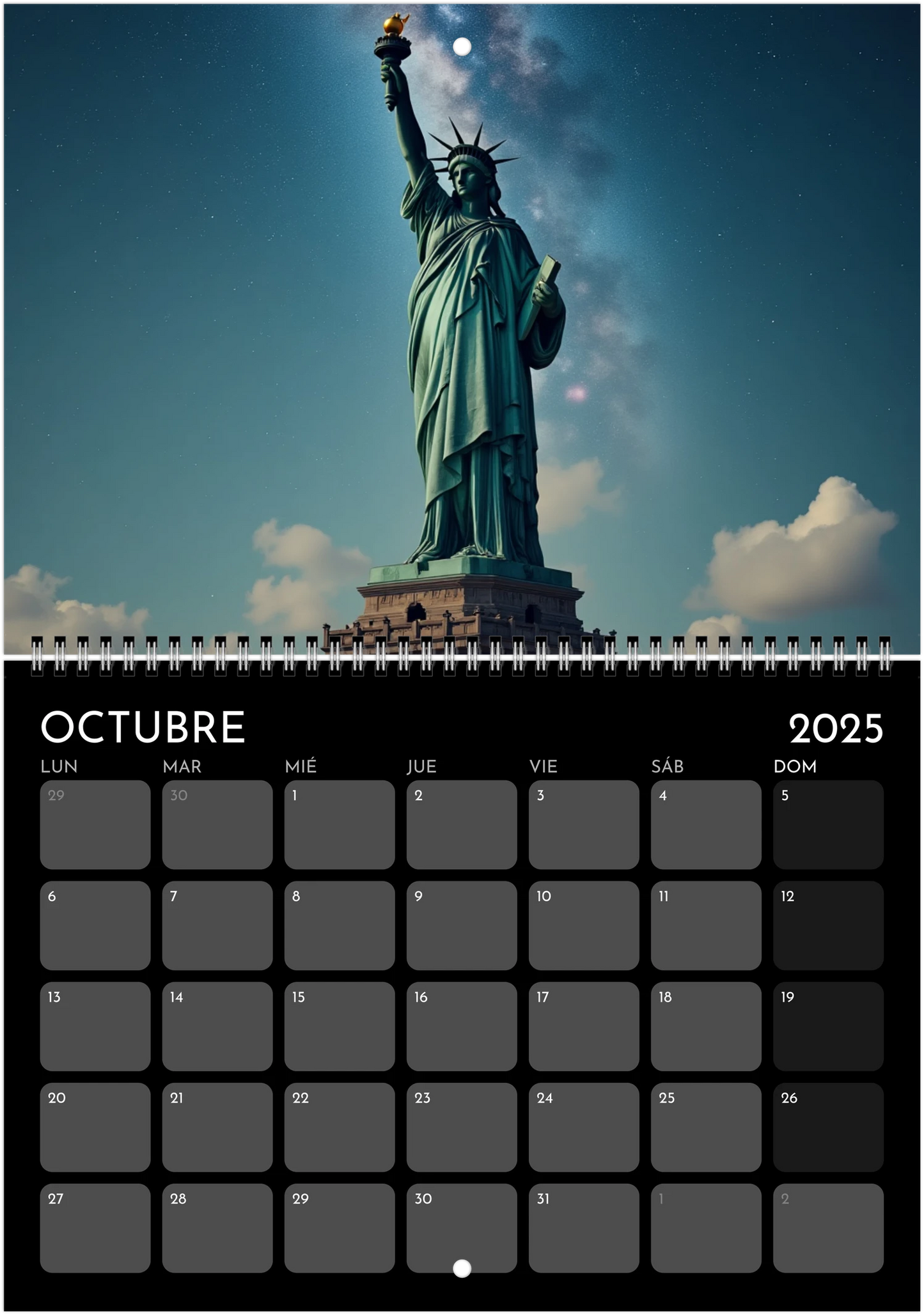 Trazos del Mundo - Calendario de Pared 2025