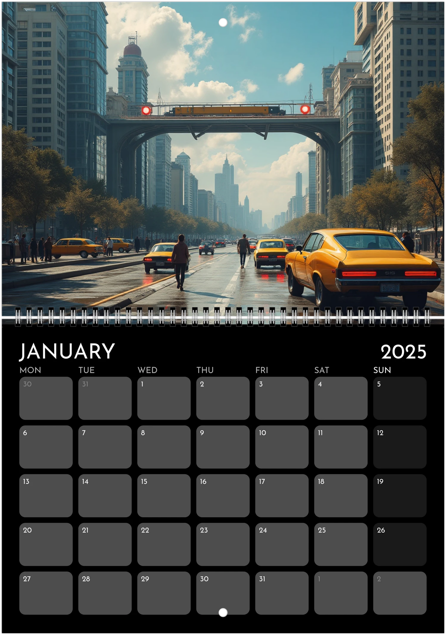 Trazos del Mundo - Calendario de Pared 2025