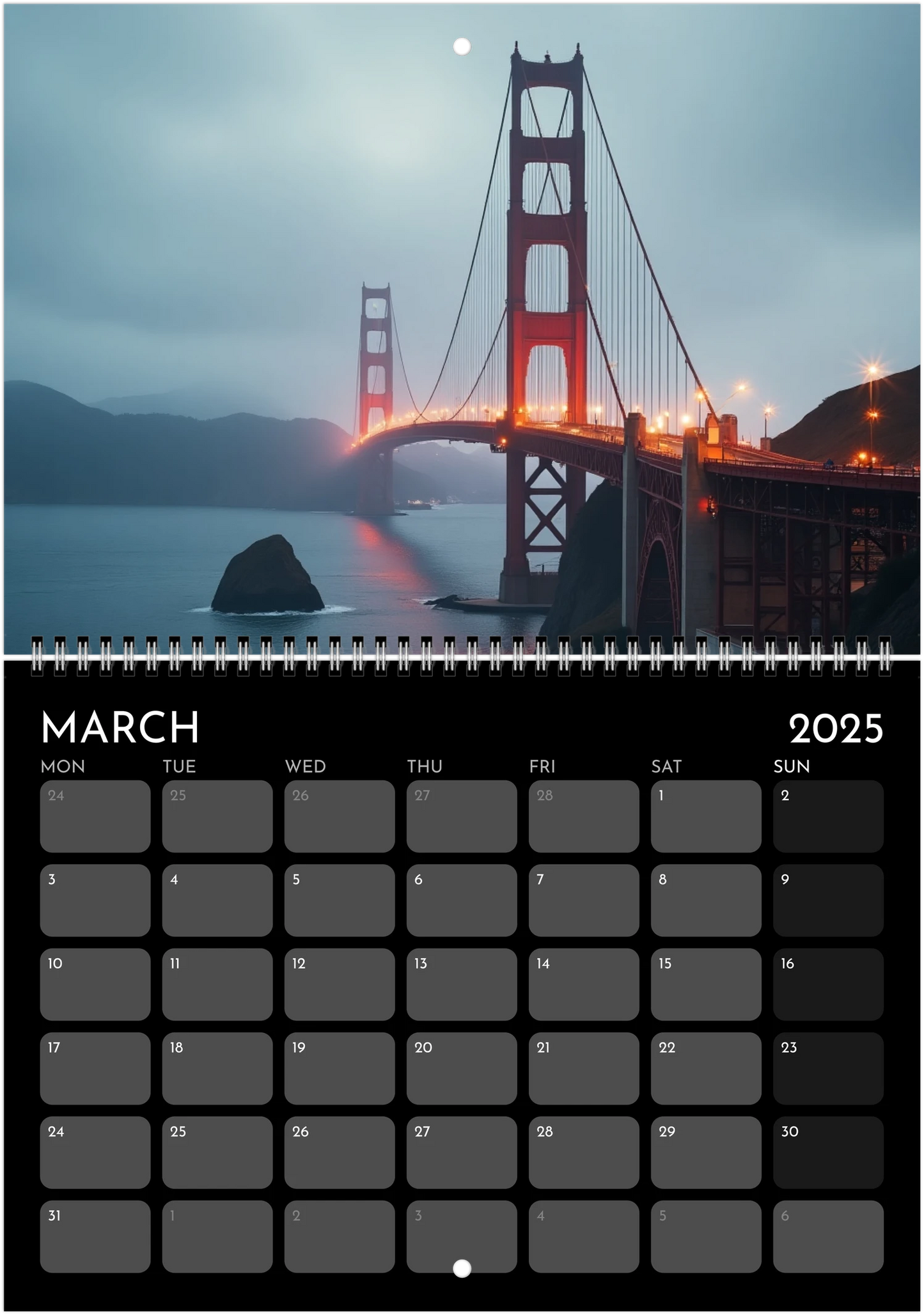 Trazos del Mundo - Calendario de Pared 2025