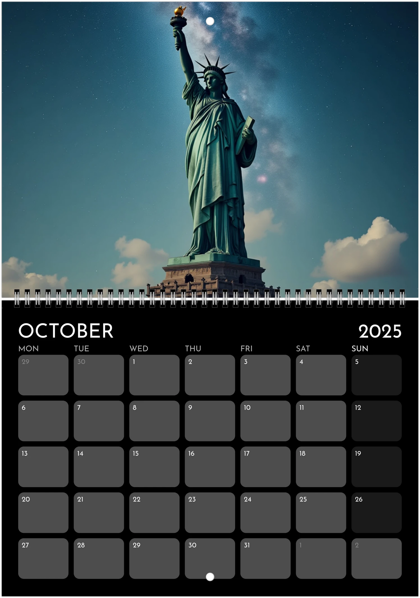 Trazos del Mundo - Calendario de Pared 2025