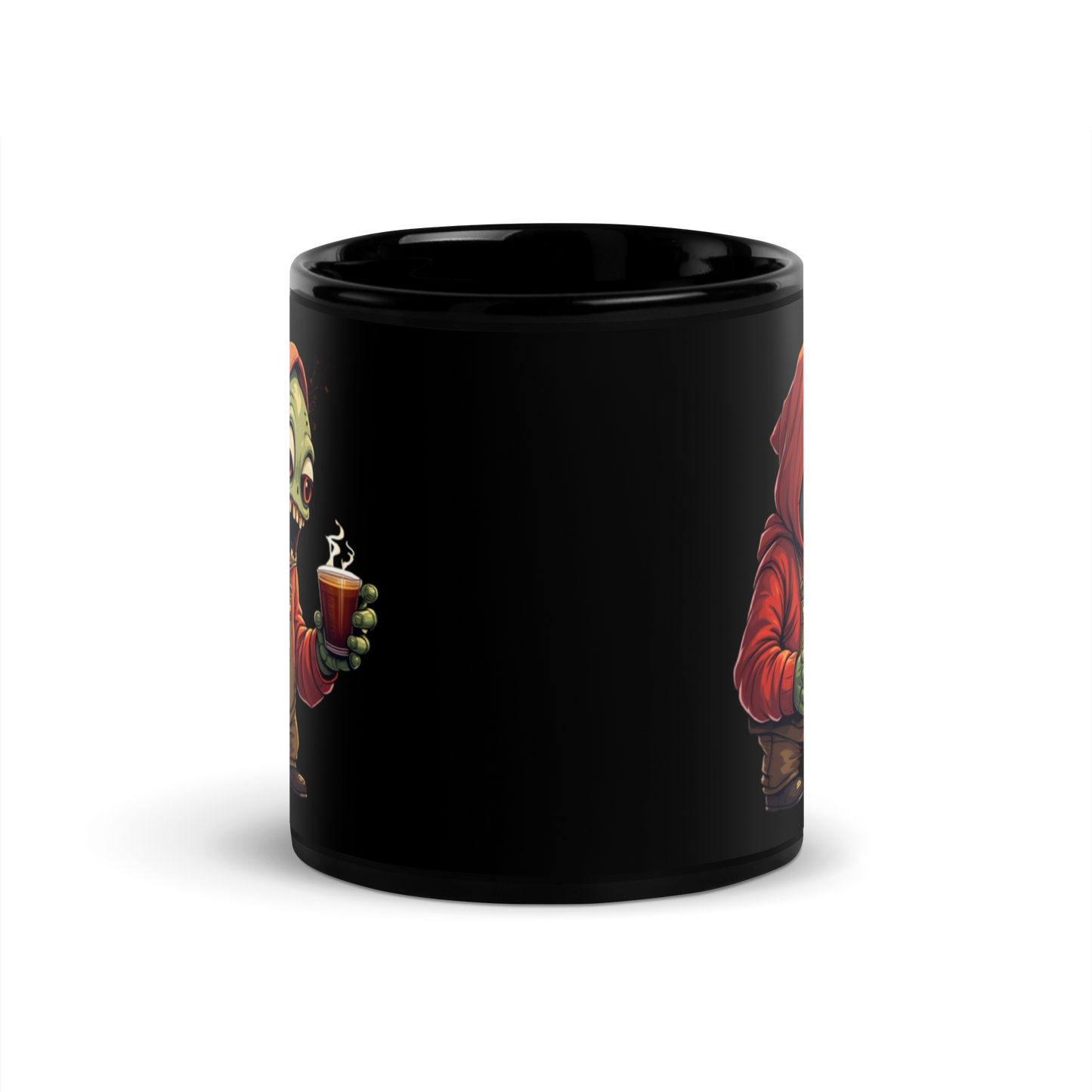 ZombiLatte - Glossy Black Mug 