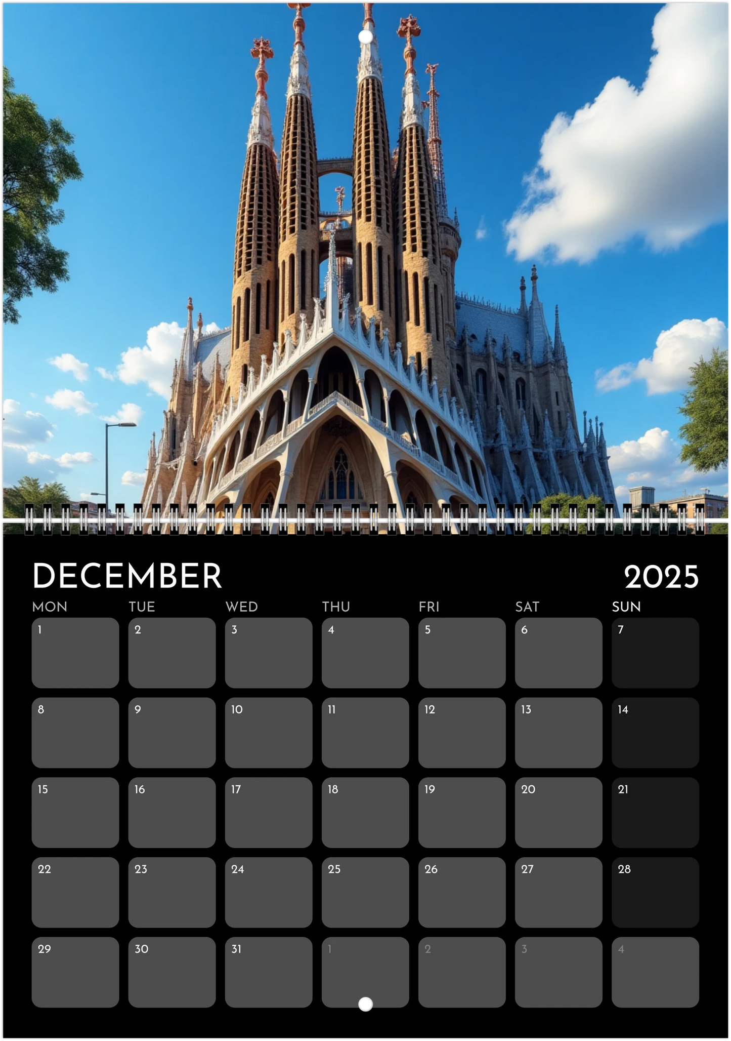 Trazos del Mundo - Calendario de Pared 2025