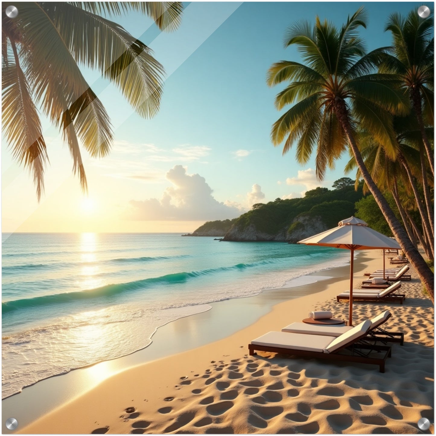 Warm Tranquility on the Shore 