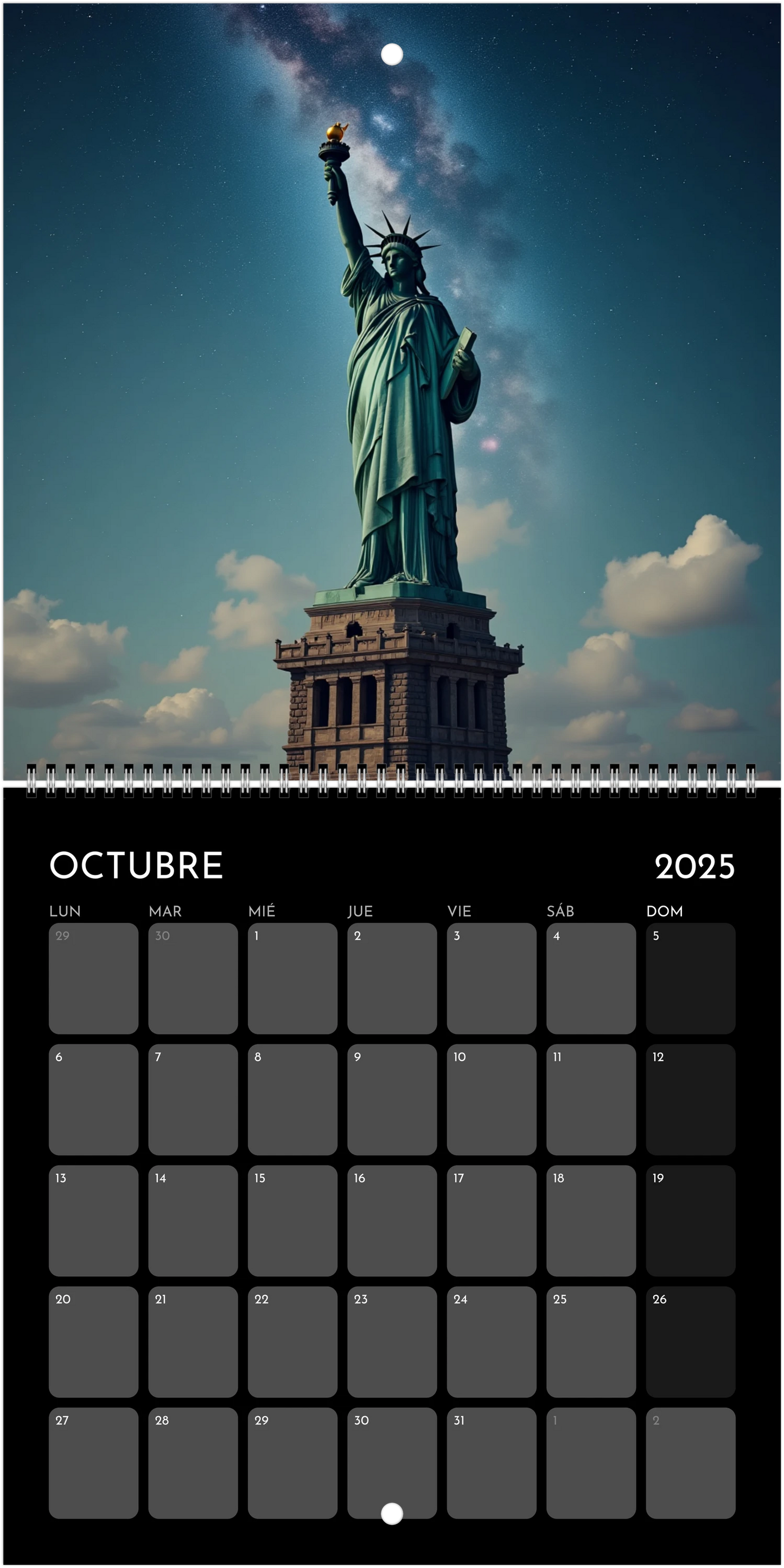 Trazos del Mundo - Calendario de Pared 2025