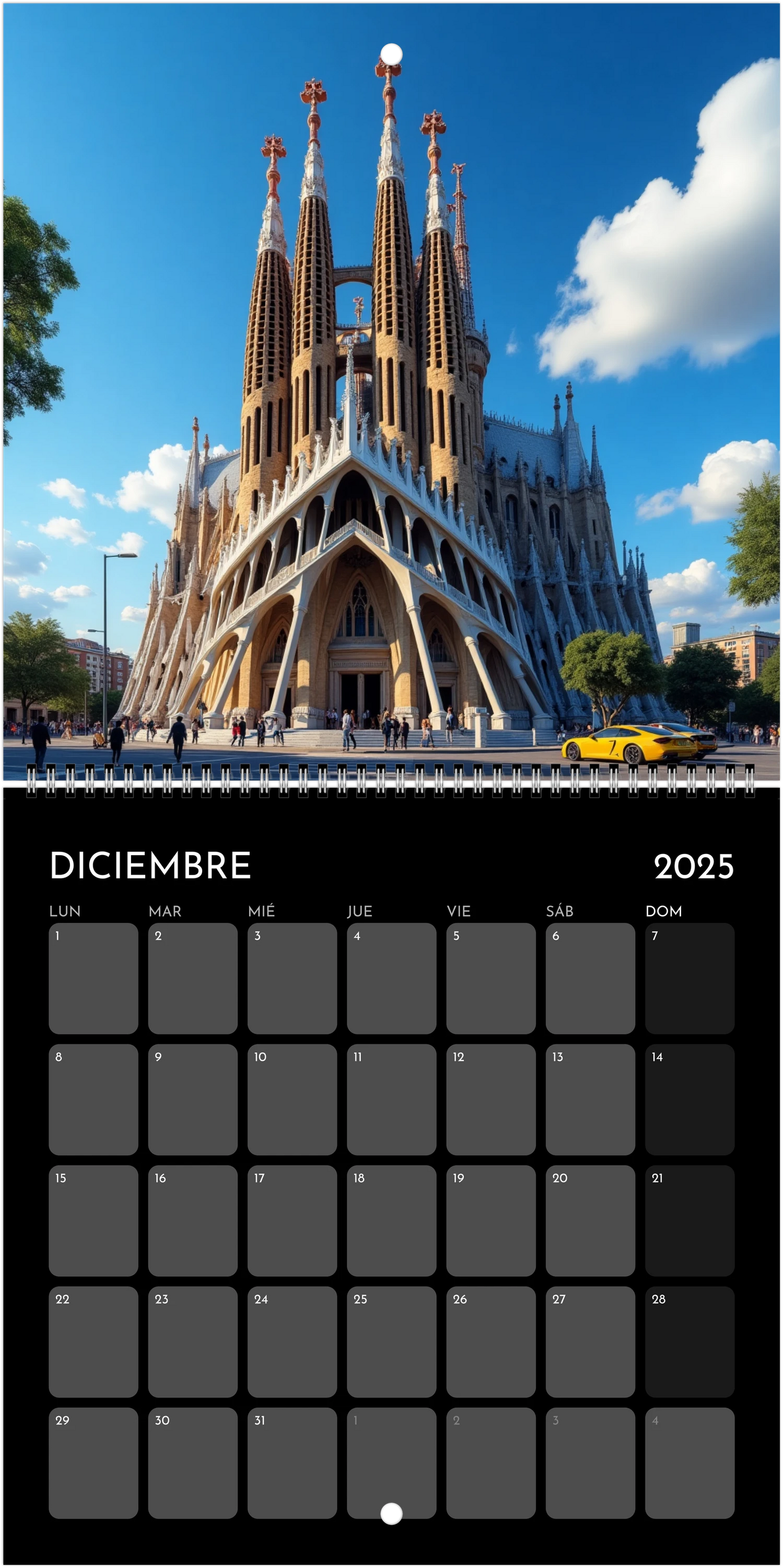 Trazos del Mundo - Calendario de Pared 2025