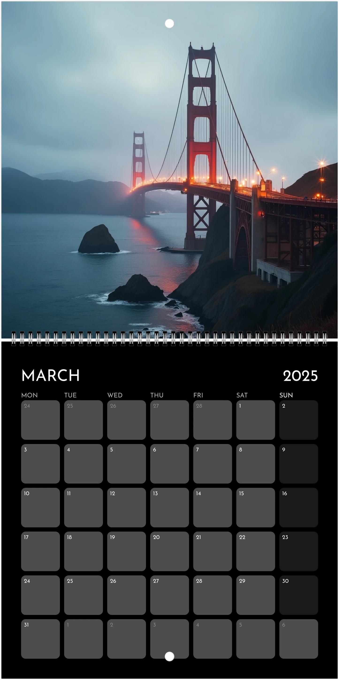 Trazos del Mundo - Calendario de Pared 2025
